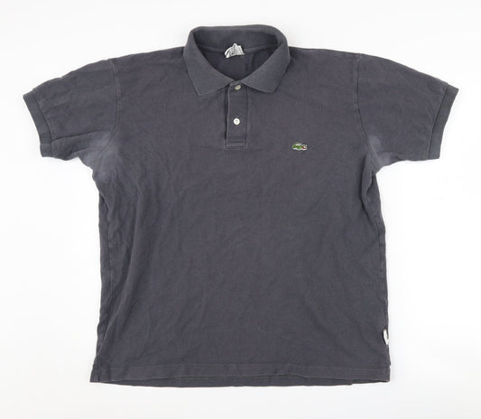 Lacoste Men's Grey XL Cotton Polo Shirt