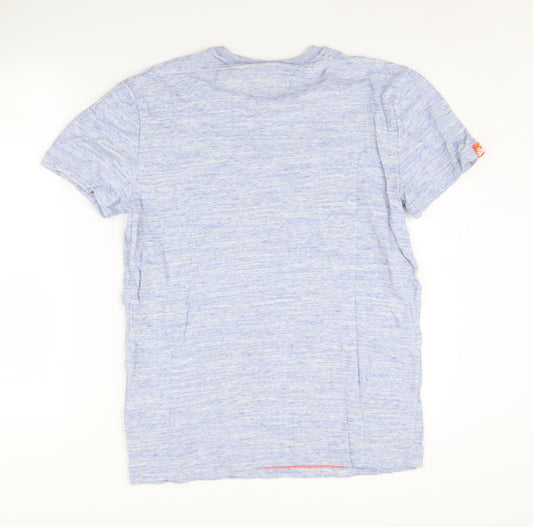 Superdry Men's Blue T-Shirt L Jersey Crew Neck
