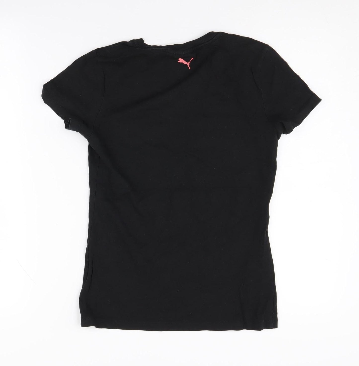 Puma Women's Black T-Shirt, Size 12, Casual Sportswear