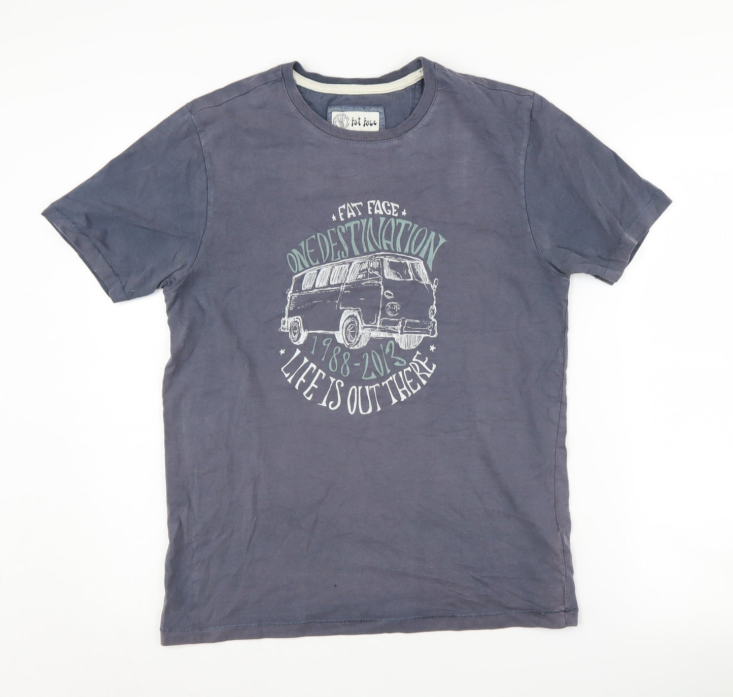 Fat Face Men's Blue Graphic Print T-Shirt S