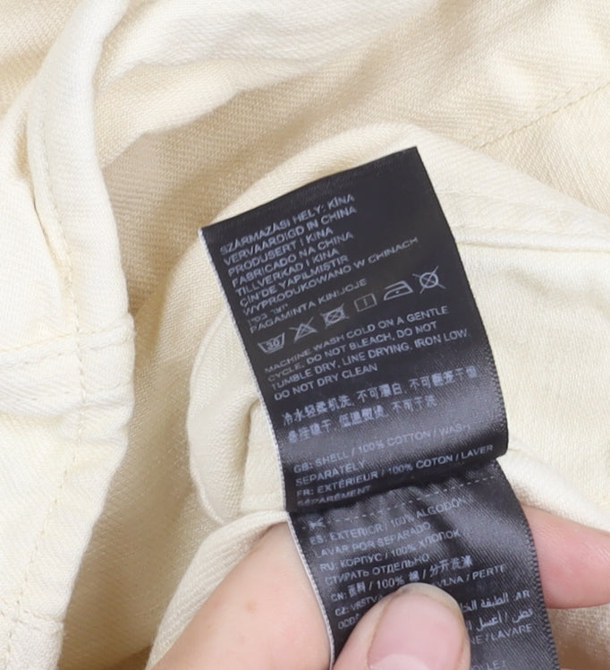 Superdry Women's Ivory Cotton Mid-Length Jacket
