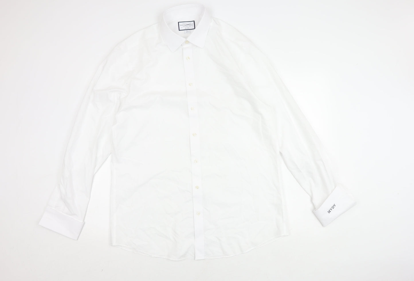 Charles Tyrwhitt Men's White Slim Fit Dress Shirt