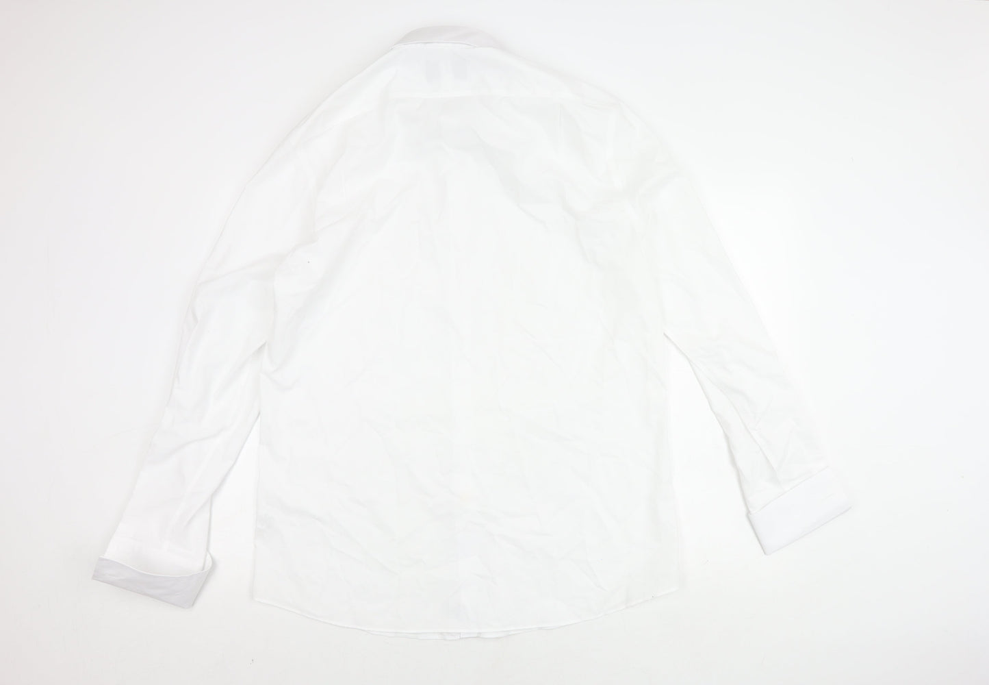 Charles Tyrwhitt Men's White Slim Fit Dress Shirt