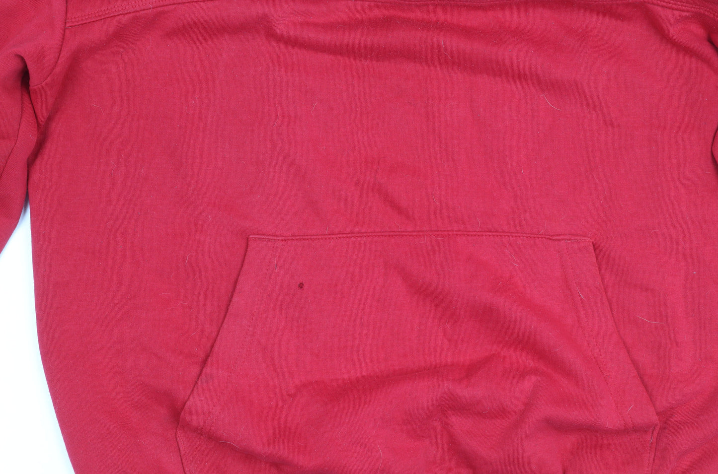Slazenger Men's Red Pullover Hoodie L - Hooded, Logo, Pockets