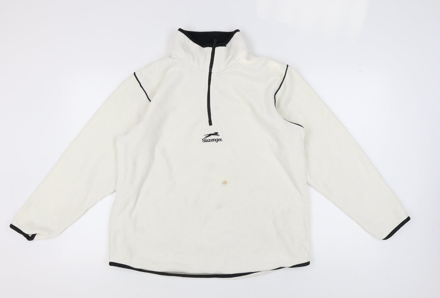 Slazenger Men's Ivory Fleece Sweatshirt M