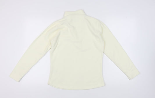 Peter Storm Women's Ivory Fleece Pullover Sweatshirt, Size 12