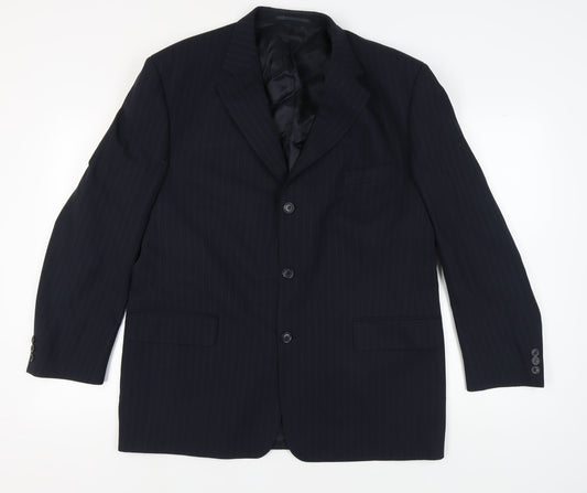 Pierre Cardin Men's Blue Blazer 44 Short Fit