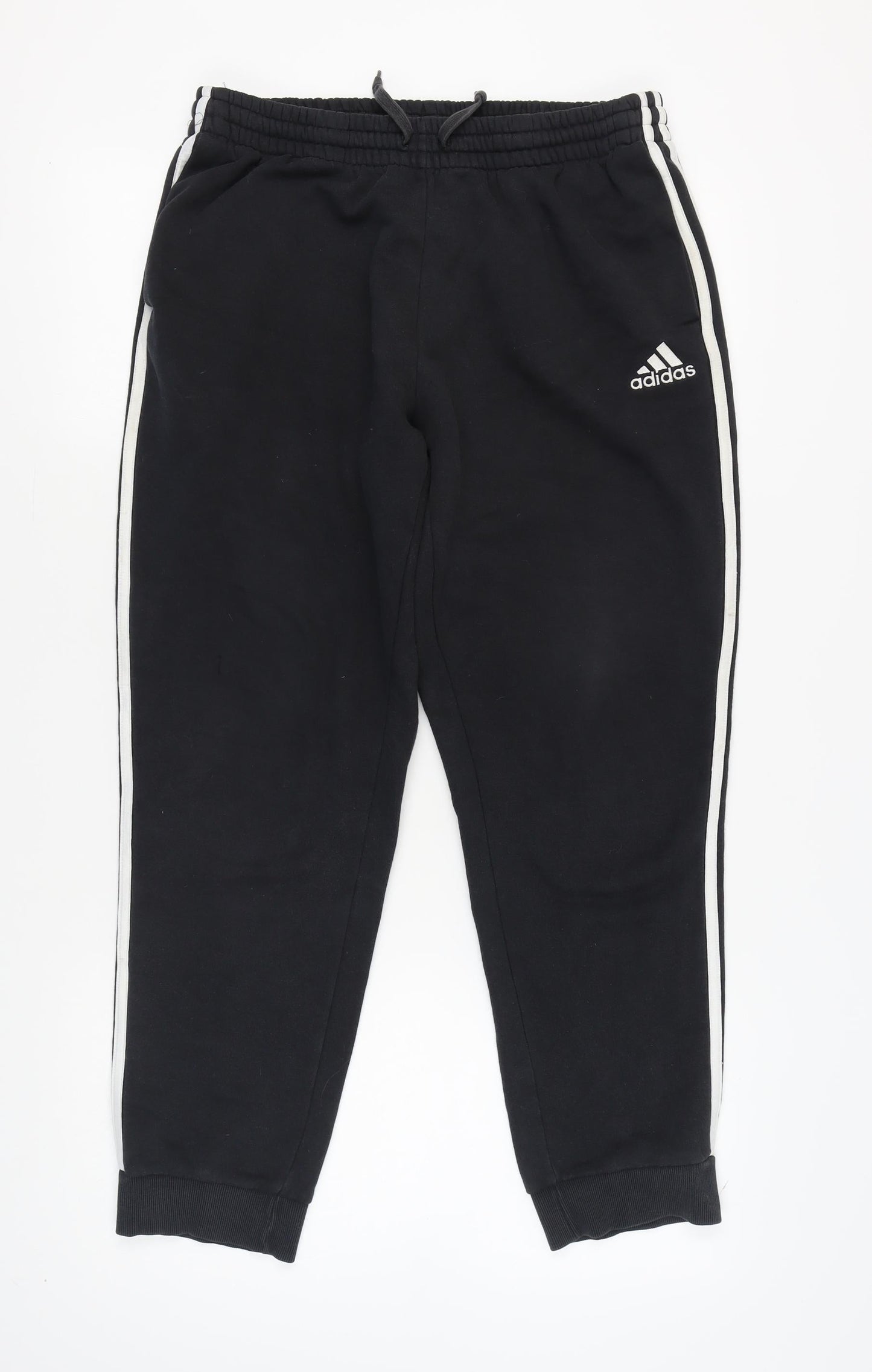 Adidas Men's Black Joggers, Size L, Sports Casual