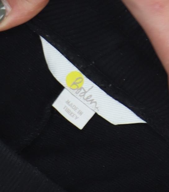 Boden Women's Black Joggers, Size 10, Relaxed Fit