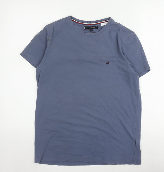 Tommy Hilfiger Men’s Blue Medium Cotton T-Shirt