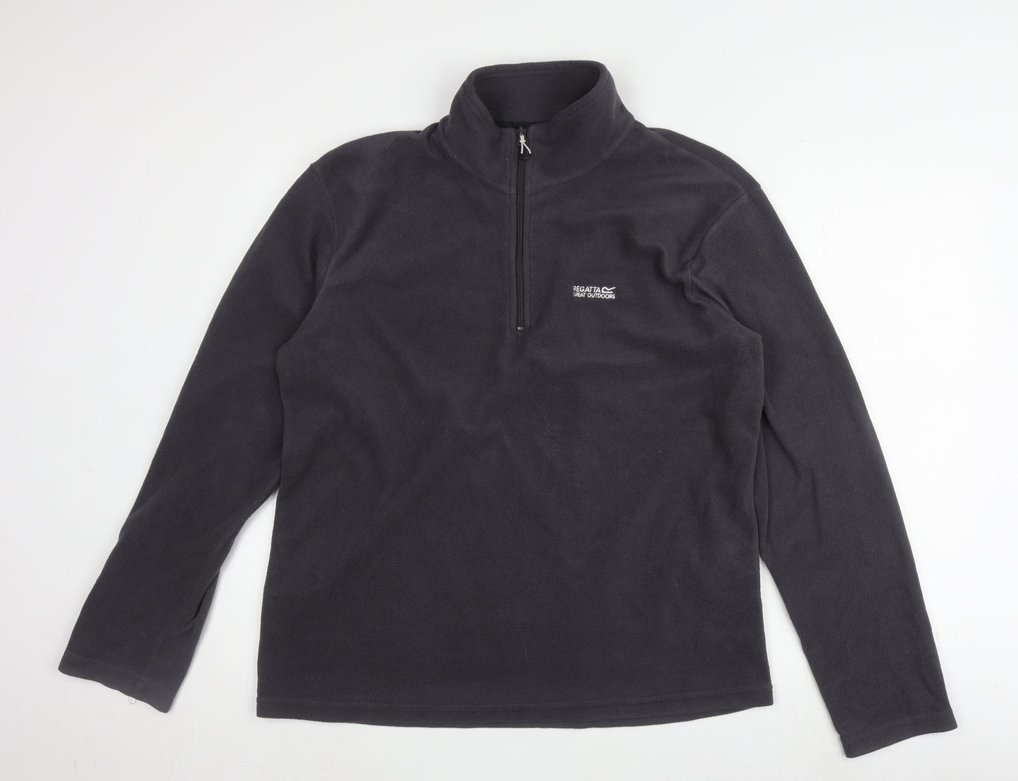 Regatta Men's Black Fleece Pullover Sweatshirt L