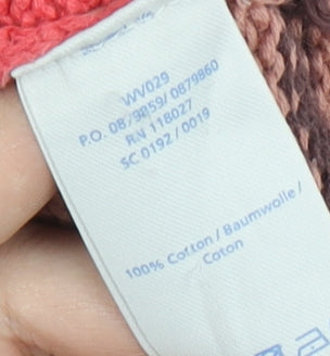 Boden Women's Pink Striped Cotton Pullover Jumper Size 8