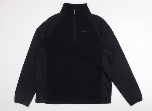 Craghoppers Men's Black 2XL High Neck 1/2 Zip Jumper