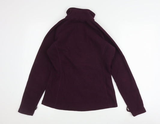 brasher Women’s Purple Full Zip Fleece Sweatshirt, Size 10
