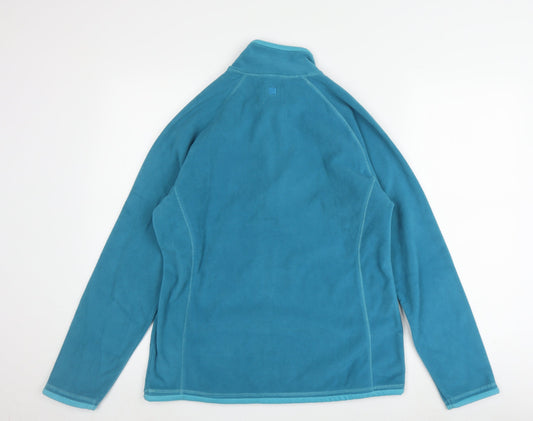 Mountain Warehouse Women Blue Fleece Pullover UK 14