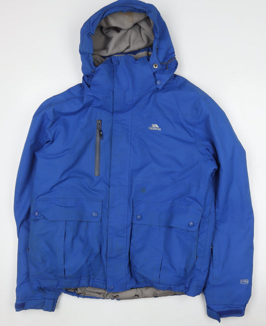 Trespass Men's Blue Waterproof Parka Jacket S