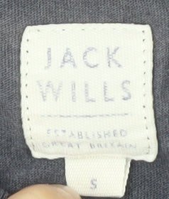 Jack Wills Men's Blue Graphic Print T-Shirt Size S