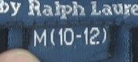 Ralph Lauren Black Polo M Unisex Short Sleeve Cotton