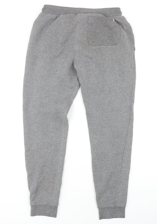 11 Degrees Men's Grey Jogger Trousers Size S