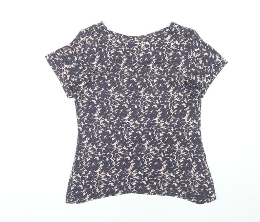 French Connection Women's Blue Floral T-Shirt XL