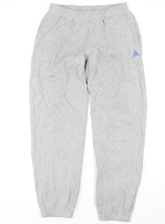 Adidas Men's Grey Sweatpants M Casual Elastic Waist