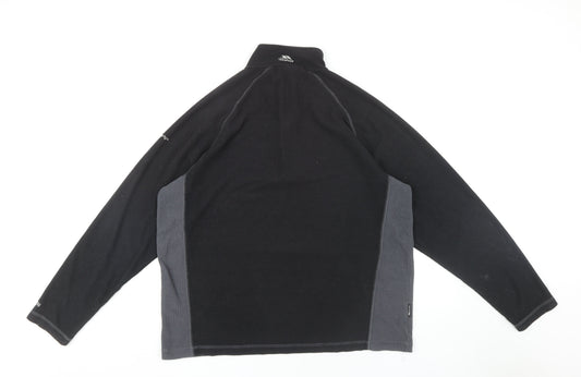 Trespass Men's XL Black 1/4 Zip Sweatshirt