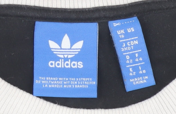 Adidas Women's Black Crew Neck Long Sleeve Jersey Top 16