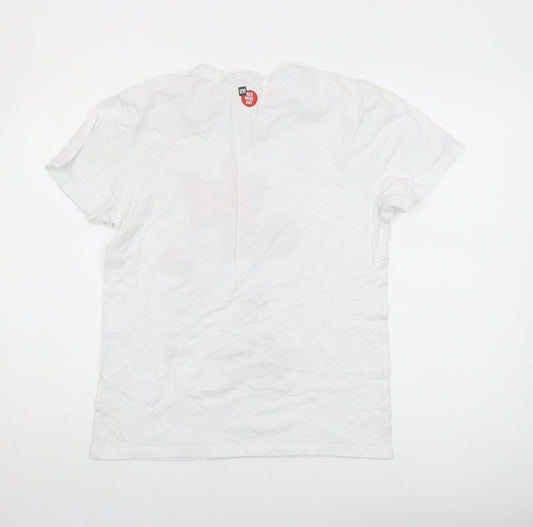 Disney Women's White XS T-Shirt with Cartoon Print