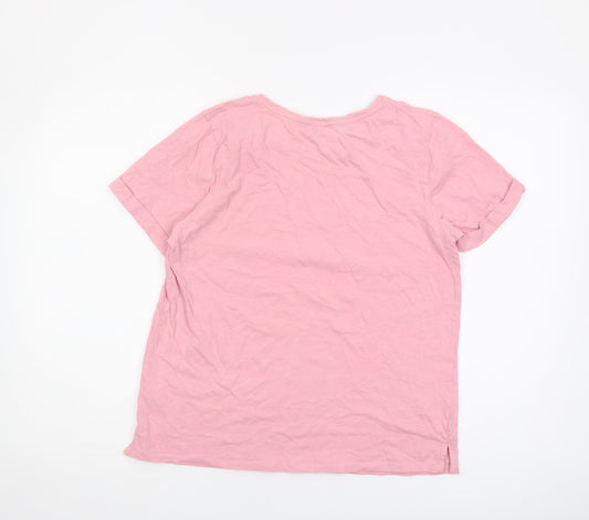 Crew Clothing Company Women's Pink T-Shirt, Size 10, Casual