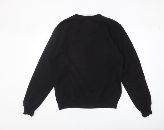 Champion Men's Black Graphic Print Pullover Sweatshirt, Size S