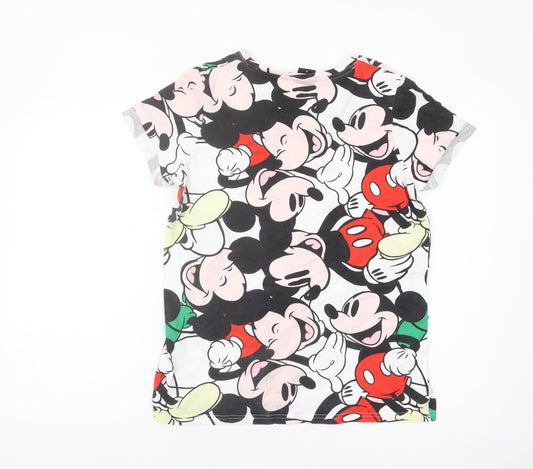 Disney Unisex Adults Multicoloured Mickey T-Shirt S