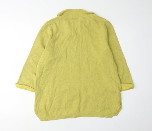 Seasalt Women's Yellow Cowl Neck Sweatshirt Size 10