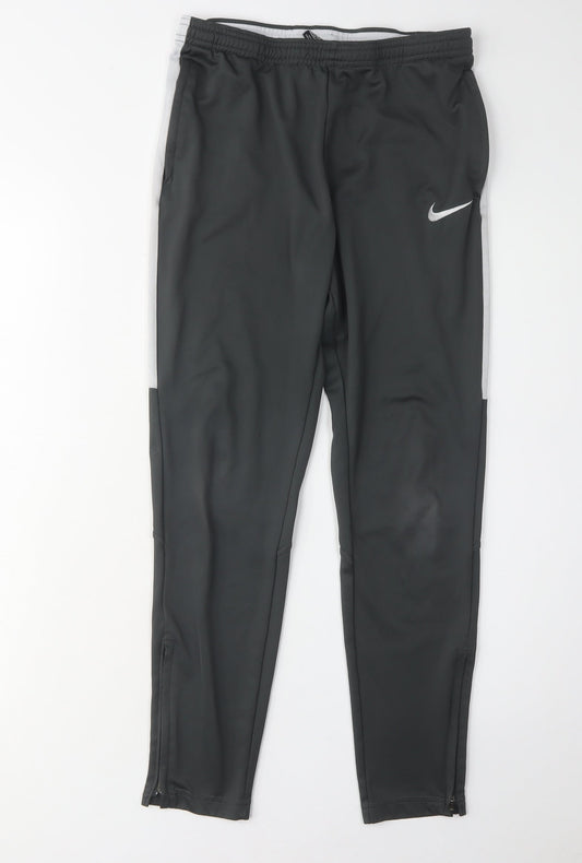 Nike Boys Black Jogger Trousers, Size L, Athletic Fit
