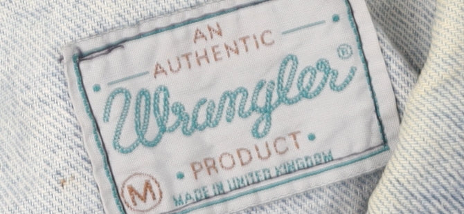 Wrangler Unisex Blue Denim Jacket M Classic Style