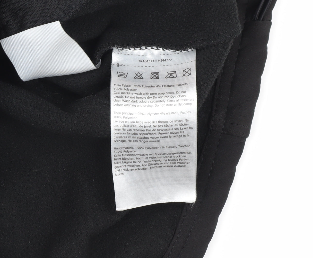 Regatta Men's Black Stand-Up Collar Jacket M