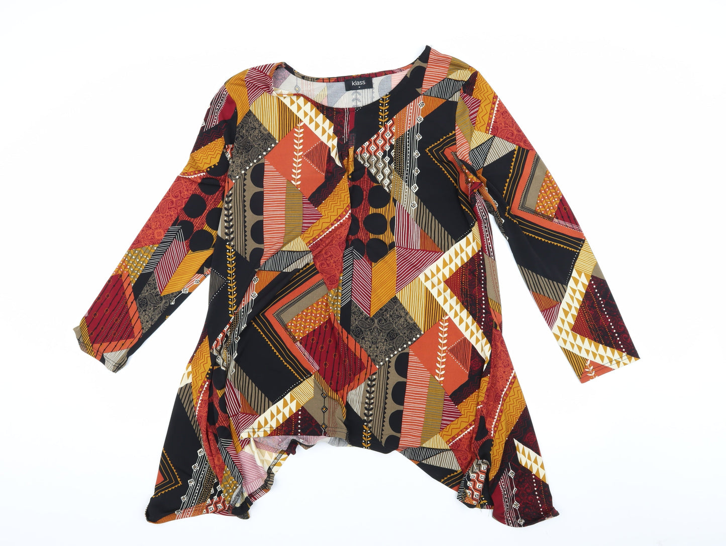 Klass Women's Multicoloured Tunic Blouse Size M