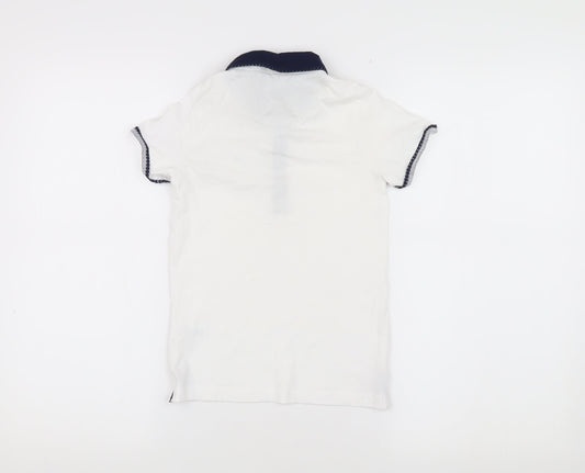 URBN-DEPT Boys' White Polo Shirt, Size 7 Years, Cotton, Casual