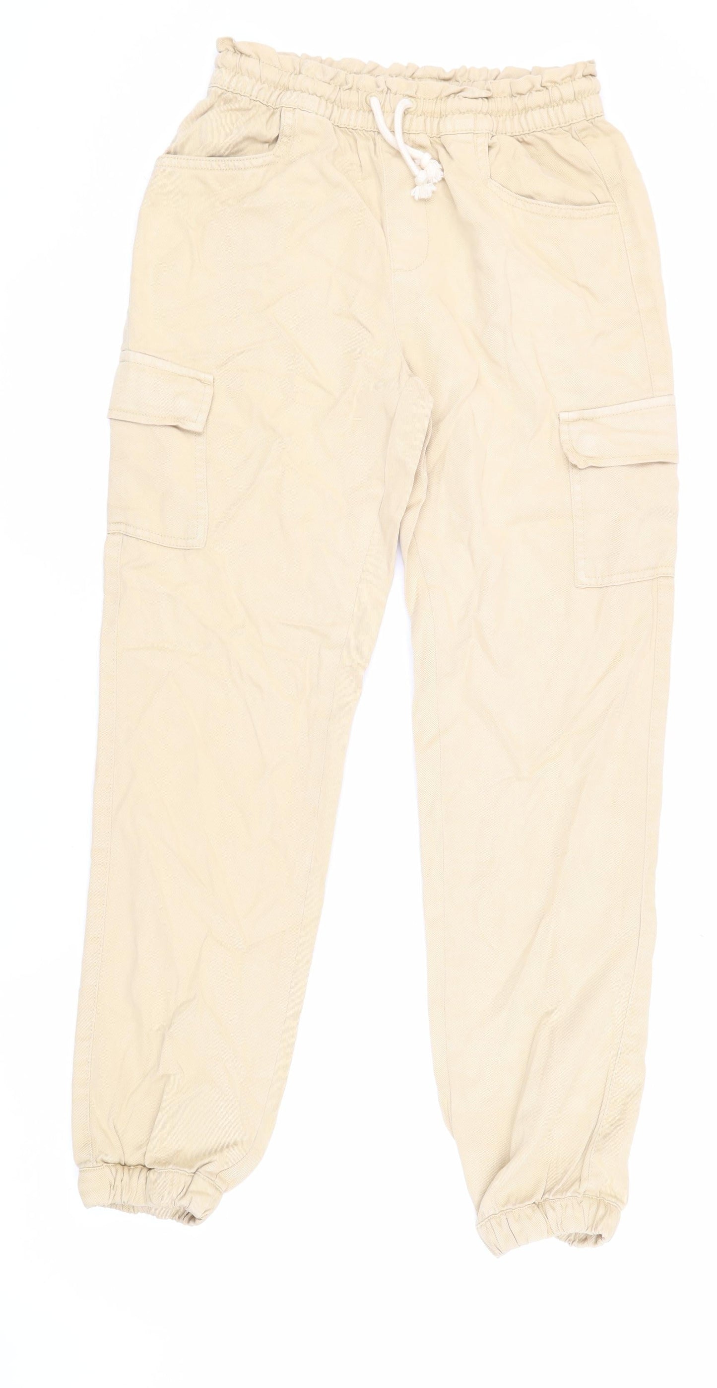 Animal Womens Beige Cargo Trousers Size 6