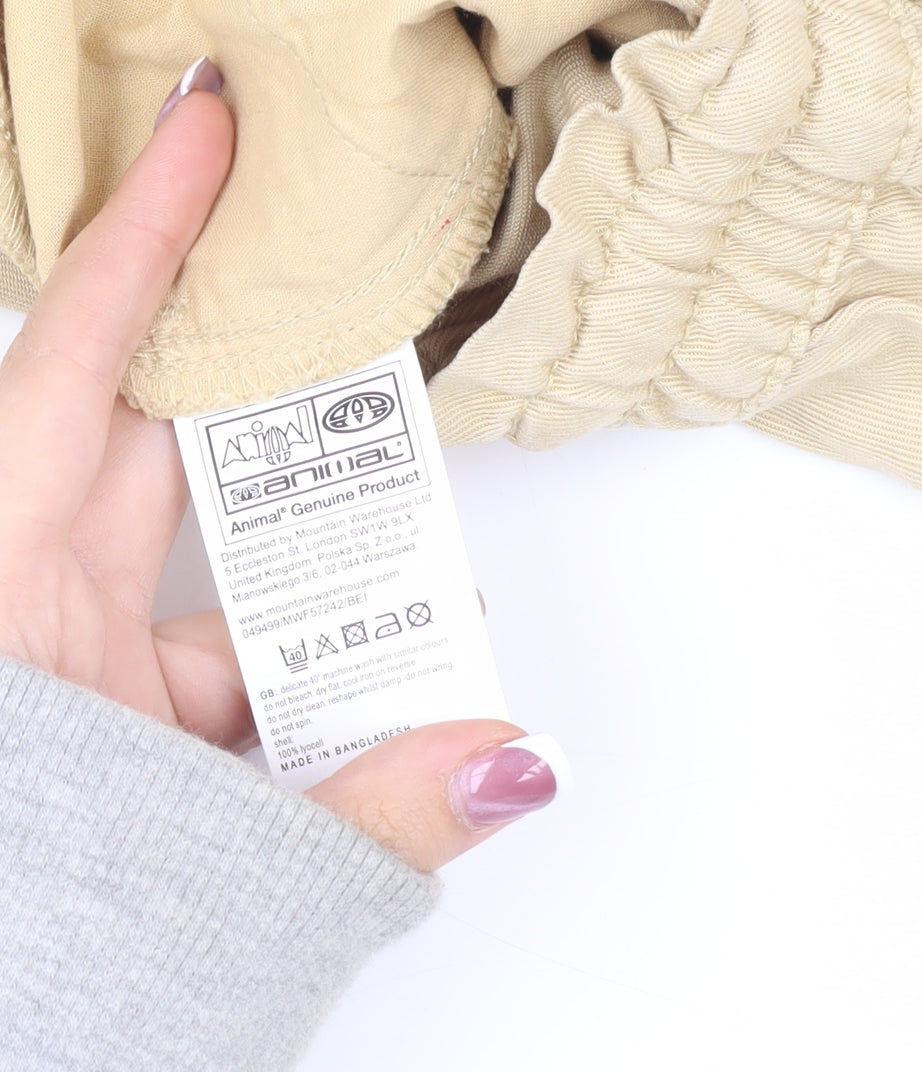 Animal Womens Beige Cargo Trousers Size 6