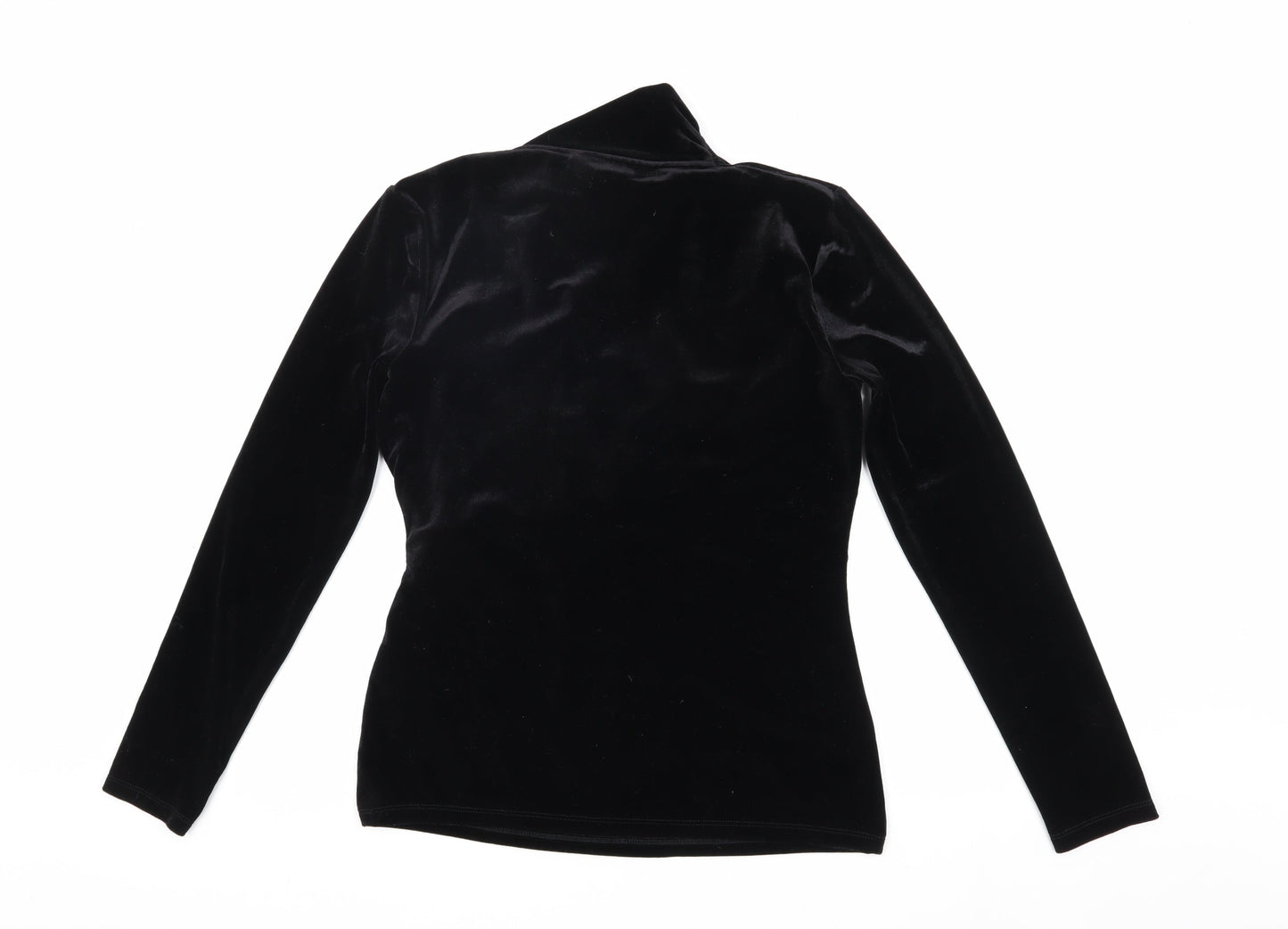 DKNY Women’s Black Velvet Wrap Top, Size S