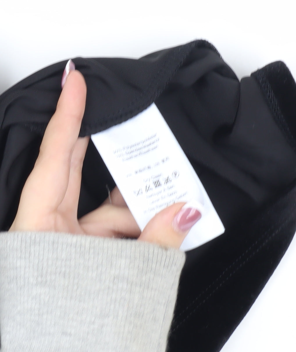 DKNY Women’s Black Velvet Wrap Top, Size S