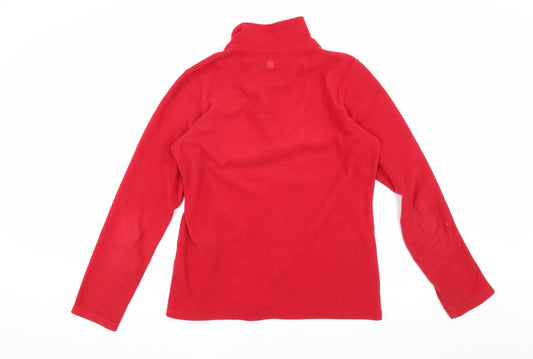Mountain Warehouse Men's Red Medium 1/4 Zip Fleece Sweatshirt