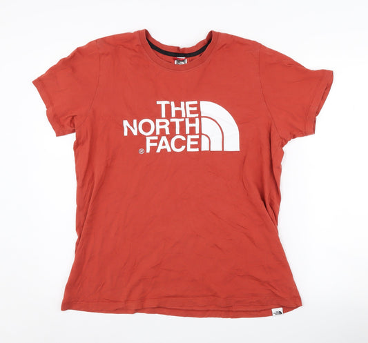 The North Face Women's Red T-Shirt, Size L, Short Sleeve