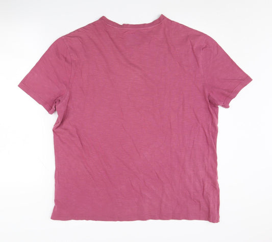 C&A Men's Red Graphic Print T-Shirt XL