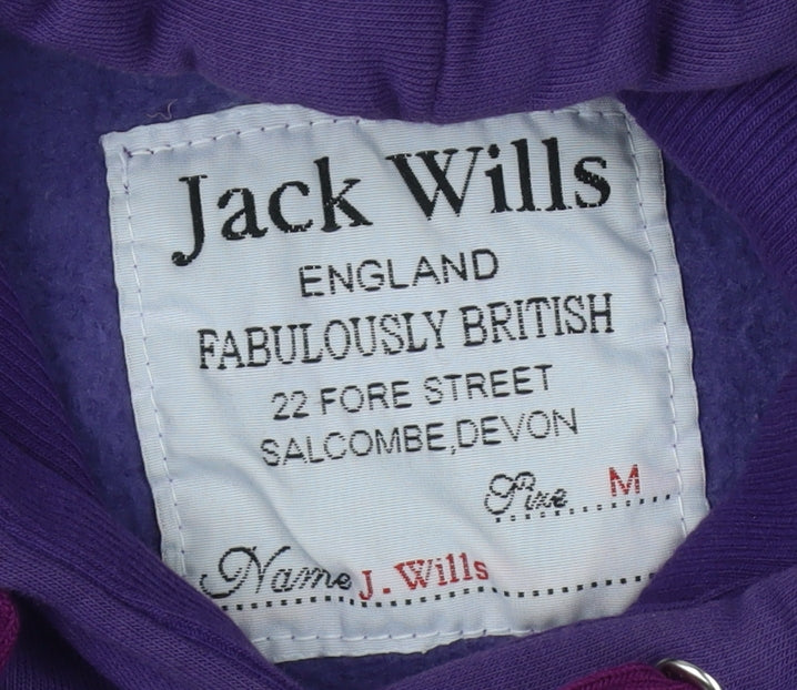 Jack Wills Women's Purple Pullover Hoodie, M