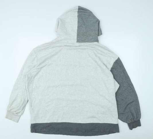 Puma Women's Grey Pullover Hoodie, M, Sporty Casual Style