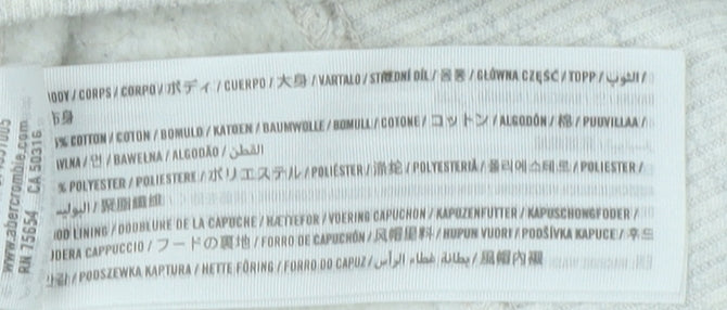 Hollister Women Grey Hoodie Jacket XS