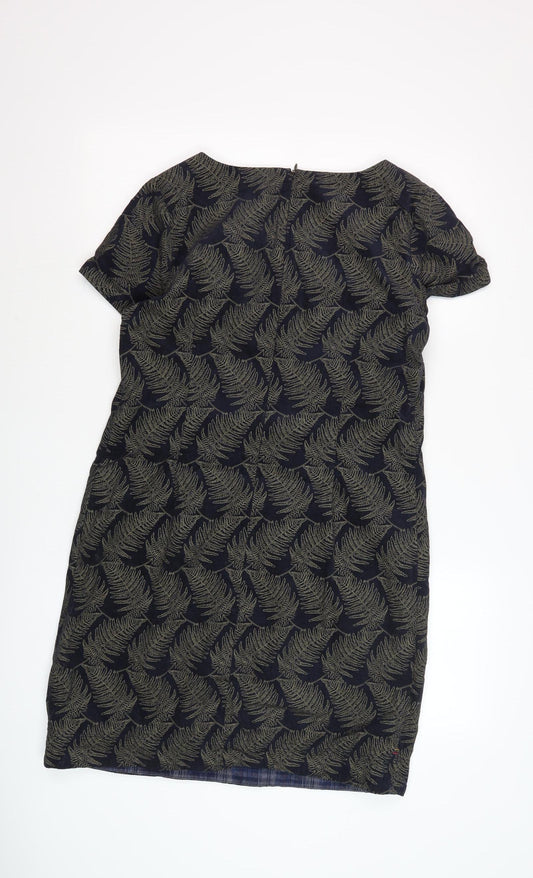 White Stuff Women's Black Floral Shift Dress Size 12