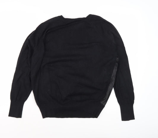 Womens UK M Regular Banana Republic Black Pullover