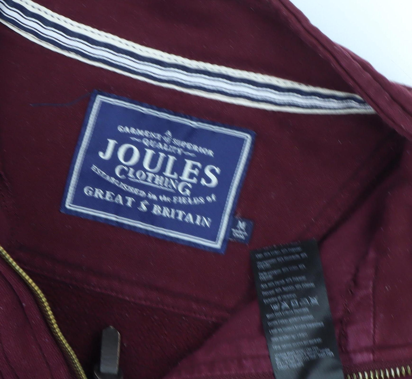 Joules Men's Red Pullover Sweatshirt with Zip